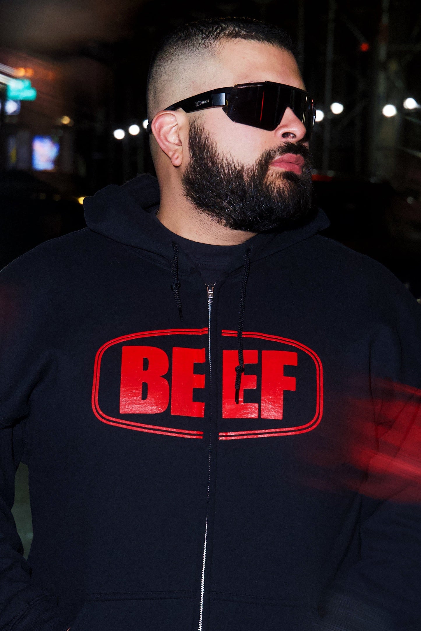 BEEF Logo Zip Hoodie