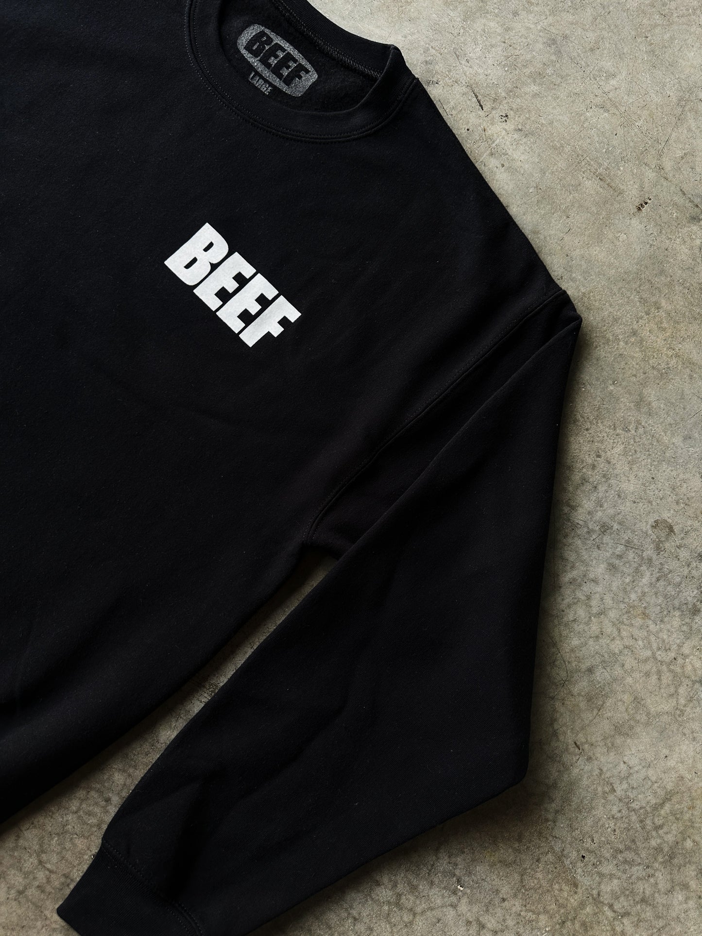 BEEF Logo Crewneck Sweatshirt - FLASH SALE 35% OFF