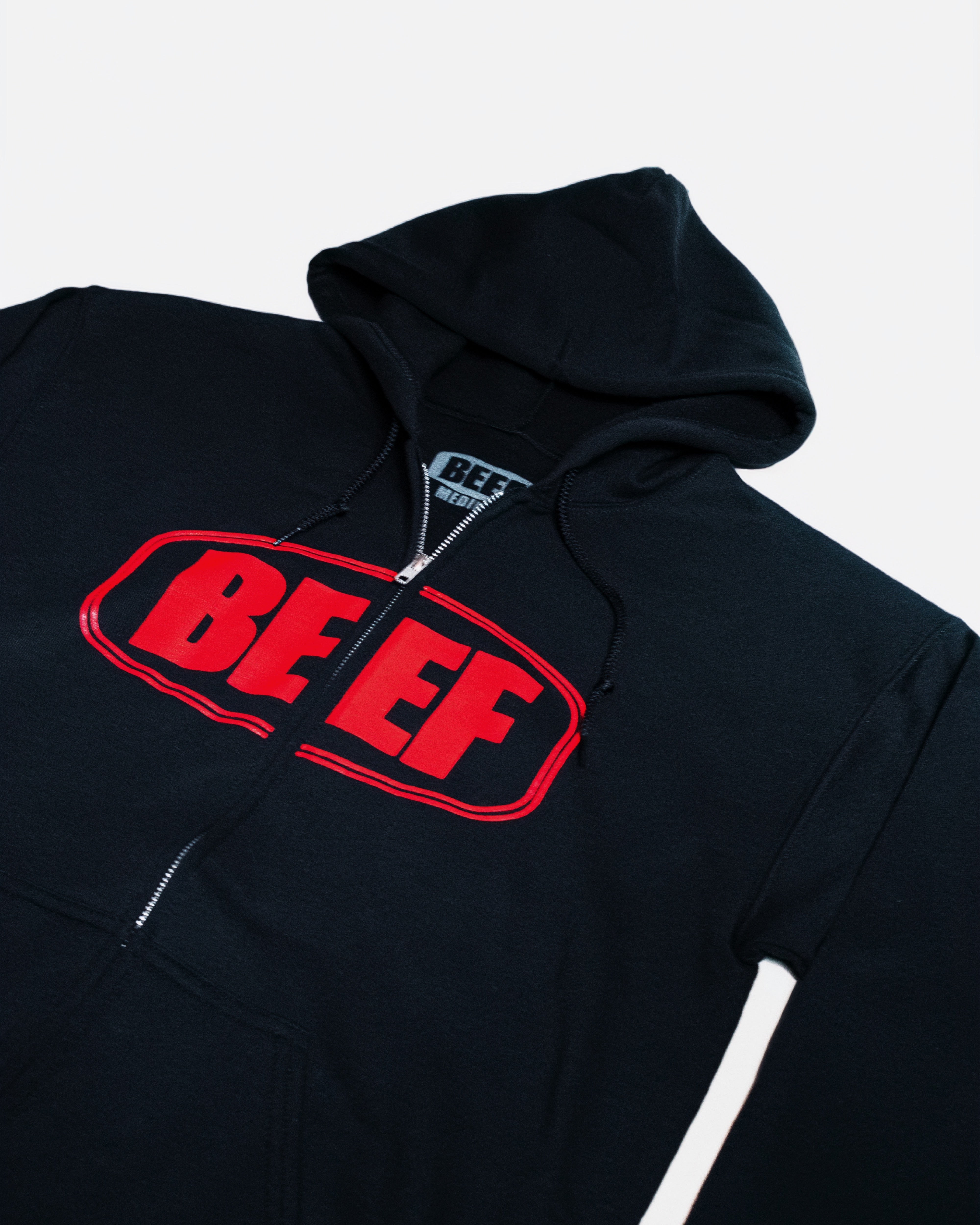 BEEF Logo Zip Hoodie – BEEF BUTCHER SHOP